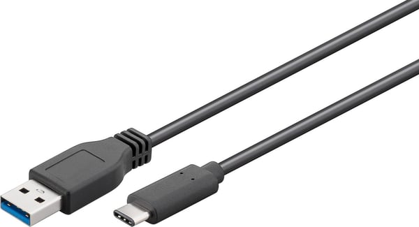 Microconnect USB3.1CA1 USB-kabel USB 3.2 Gen 1 (3.1 Gen 1) 1 m USB A USB C Sort