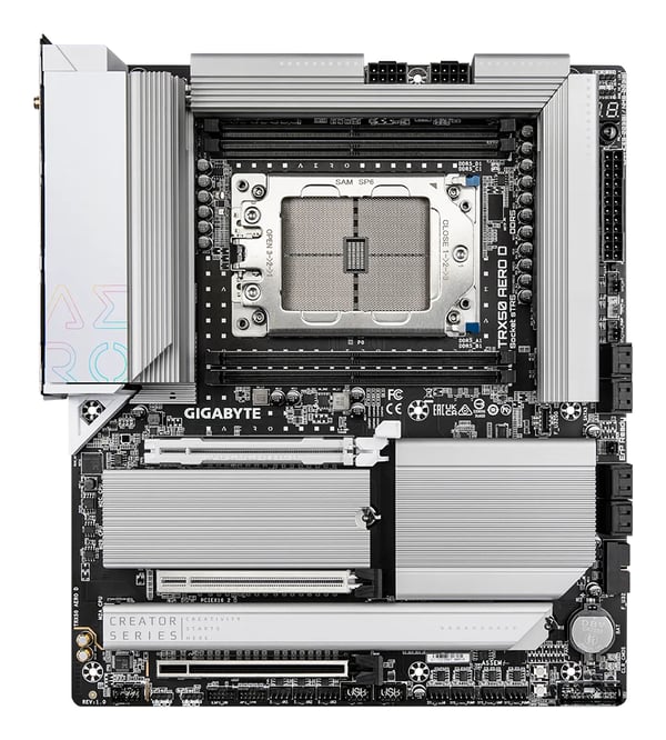 GIGABYTE TRX50 AERO D emolevy AMD TRX50 Socket sTR5 Laajennettu ATX