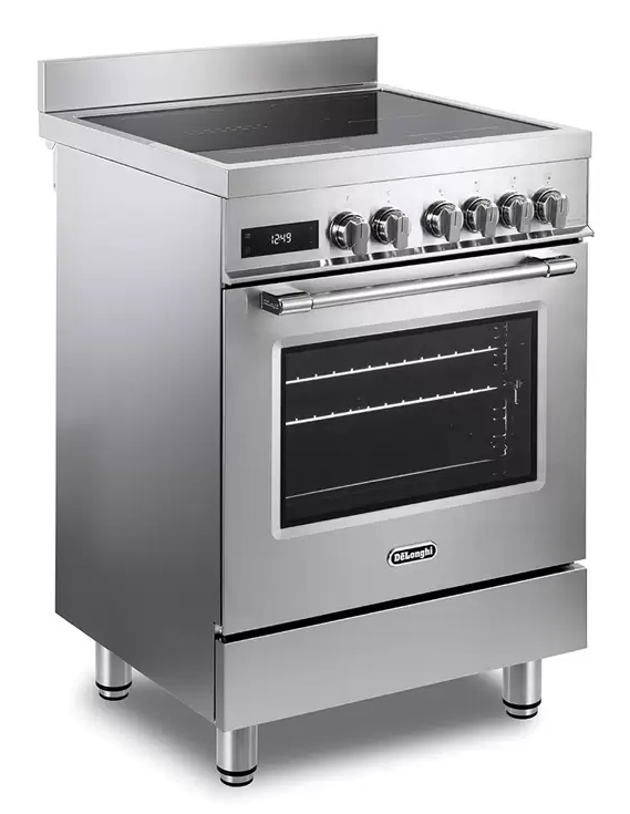 De’Longhi PRO 66 MXL IN spis Fristående köksspis Elektrisk Induktionshäll med zon Rostfritt stål