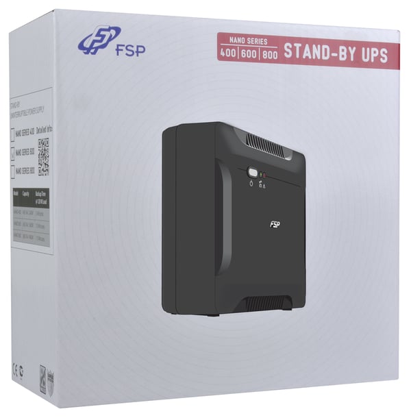 FSP Nano 800 UPS-enhed Standby (offline) 0,8 kVA 480 W 2 AC stikkontakt(er)