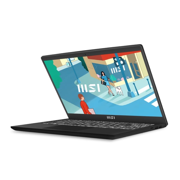 MSI Modern 15 B13M-448IT Intel® Core™ i5 i5-1335U Laptop 39,6 cm (15.6") Fuld HD 8 GB DDR4-SDRAM 512 GB SSD Wi-Fi 6 (802.11ax) Windows 11 Home Sort