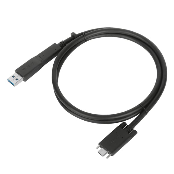 Targus ACC1135GLX USB-kablar USB 3.2 Gen 1 (3.1 Gen 1) 1,8 m USB C 10 Gbit/s Svart