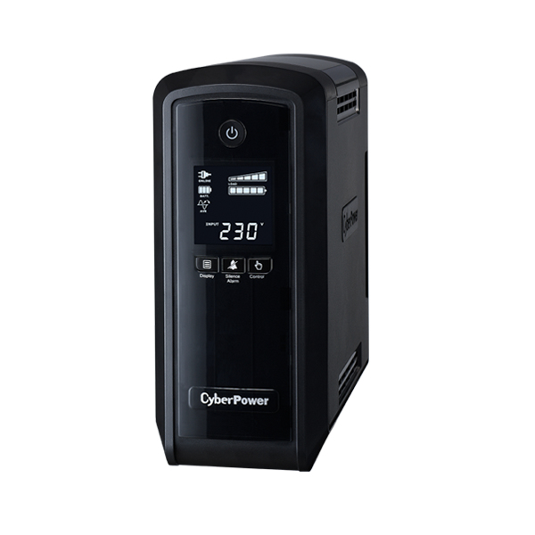CyberPower CP900EPFCLCD-UK UPS-virtalähde Linjainteraktiivinen 0,9 kVA 540 W 6 AC-pistorasia(a) CyberPower CP900EPFCLCD-UK UPS-virtalähde Linjainteraktiivinen 0,9 kVA 540 W 6 AC-pistorasia(a)