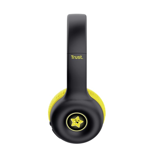 Trust Nouna Kuulokkeet Langallinen & langaton Pääpanta Puhelut/Musiikki USB Type-C Bluetooth Musta, Keltainen