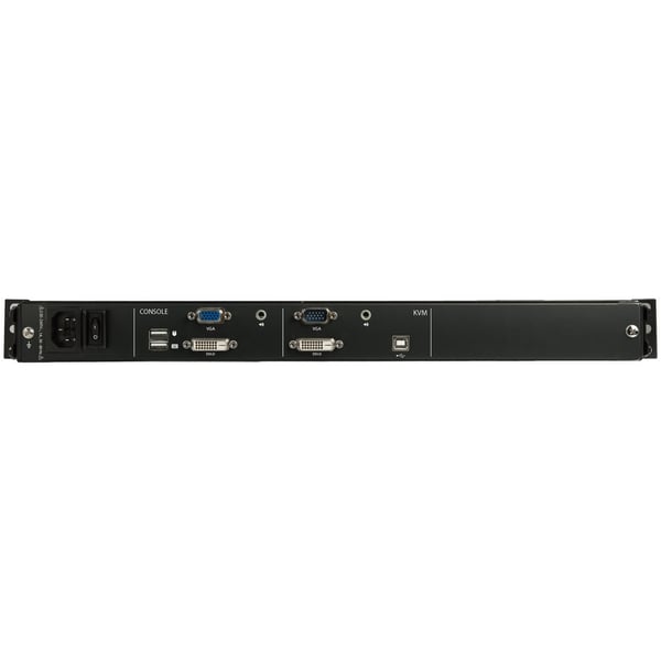 StarTech.com Rack KVM-konsol HD 1080p - US Tangentbord (QWERTY), En Port DVI/VGA KVM med 17\" LCD-skärm