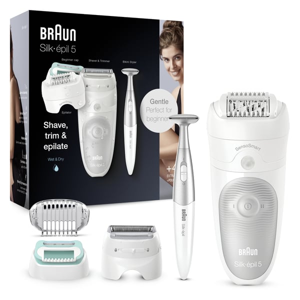 Braun Silk-épil 5 81770432 epilatorer 28 pincetter Vit