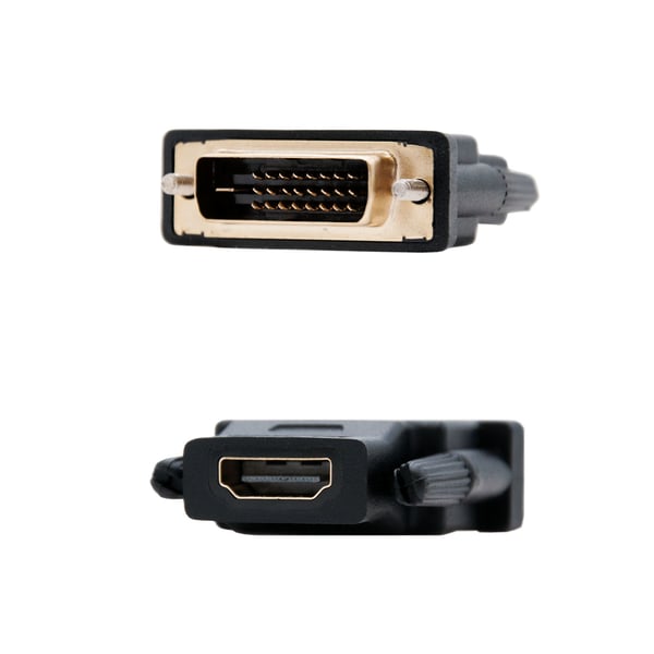 Nanocable 10.15.0700 kabel kønsskifter DVI 24+1 HDMI Sort