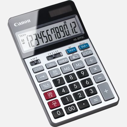 Canon HS-20TSC regnemaskine Desktop Finansiel Sort, Sølv