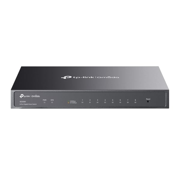 TP-LINK Omada Switch 8x GE SG2008 JetStream V4.3 - Switch - 1 Gbps TP-LINK Omada Switch 8x GE SG2008 JetStream V4.3 - Switch - 1 Gbps