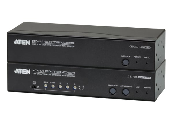 ATEN CE775 AV forlænger AV sender & modtager Sort ATEN CE775 AV forlænger AV sender & modtager Sort