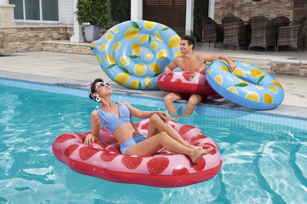 Bestway 43396 pool- och badmadrass Rosa, Röd Bild PVC