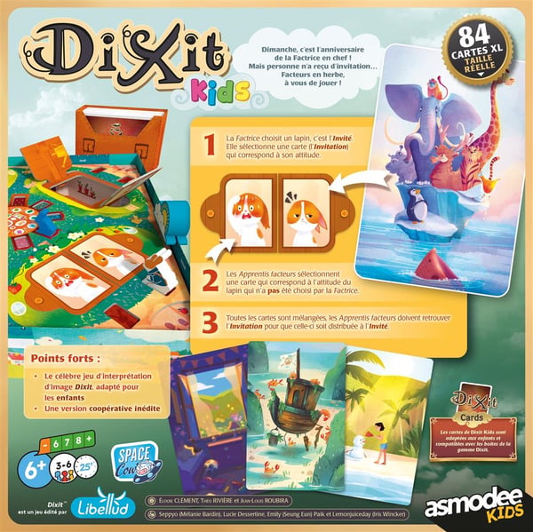 Asmodee Dixit Kids 20 min Kortspel