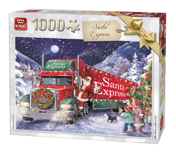 King Santa Express 1000 pcs Puslespil 1000 stk Ferie