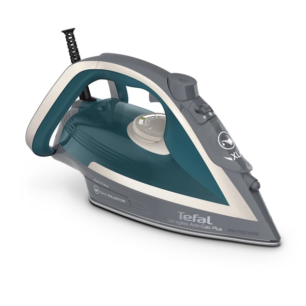 Tefal Ultragliss Anti-Calc Plus FV6842 Höyrysilitysrauta 2800 W Sininen, Hopea
