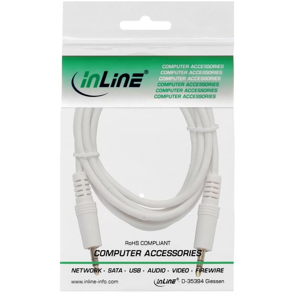 InLine 99940W lydkabel 10 m 3.5mm Hvid