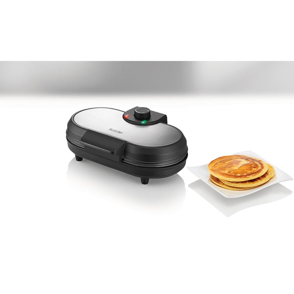 Unold 48165 crêpe-pannu 2 kreppi(ä) 1000 W Musta, Ruostumaton teräs