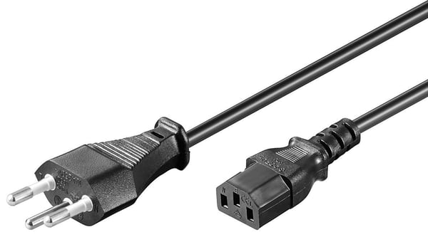 Microconnect PE160418 el-ledning Sort 1,8 m Strømstik type J C13 forbinder