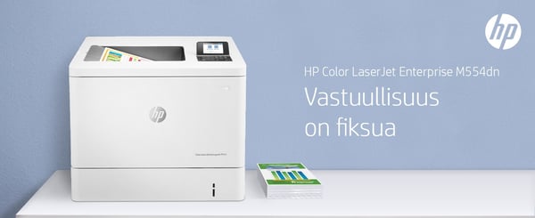 HP Color LaserJet Enterprise M554dn -tulostin