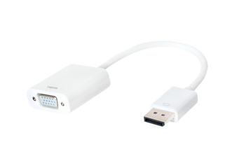 LogiLink CV0059B videokabel adapter 0,15 m VGA (D-Sub) DisplayPort Hvid