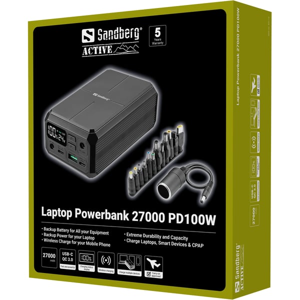 Sandberg Laptop Powerbank 27000 PD100W