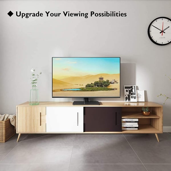 Techly ICA-LCD 323S skærmbeslag og -stativer 109,2 cm (43") Skrivebord Sort