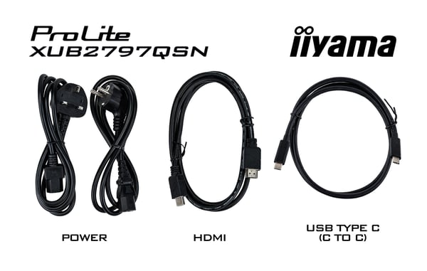 iiyama ProLite XUB2797QSN-W1 computerskærm 68,6 cm (27") 2560 x 1440 pixel Wide Quad HD LED Hvid