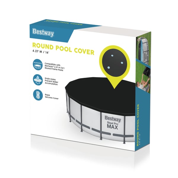Bestway 58248 / 24 svømmepool afdækning Sikkerhedsafdækning til swimmingpool