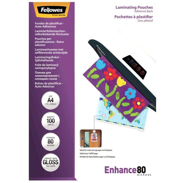Fellowes 5302202 laminointikalvo A4 100 kpl Fellowes 5302202 laminointikalvo A4 100 kpl
