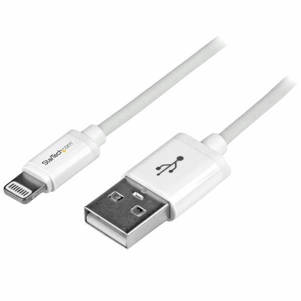 StarTech.com USBLT1MW Lightning kabel 1 m Hvid