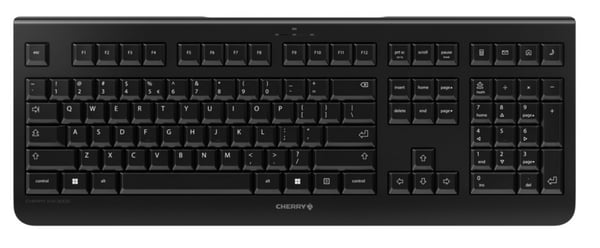 CHERRY KW 3000 tangentbord Universal RF Trådlös QWERTY Amerikanskt internationellt Svart