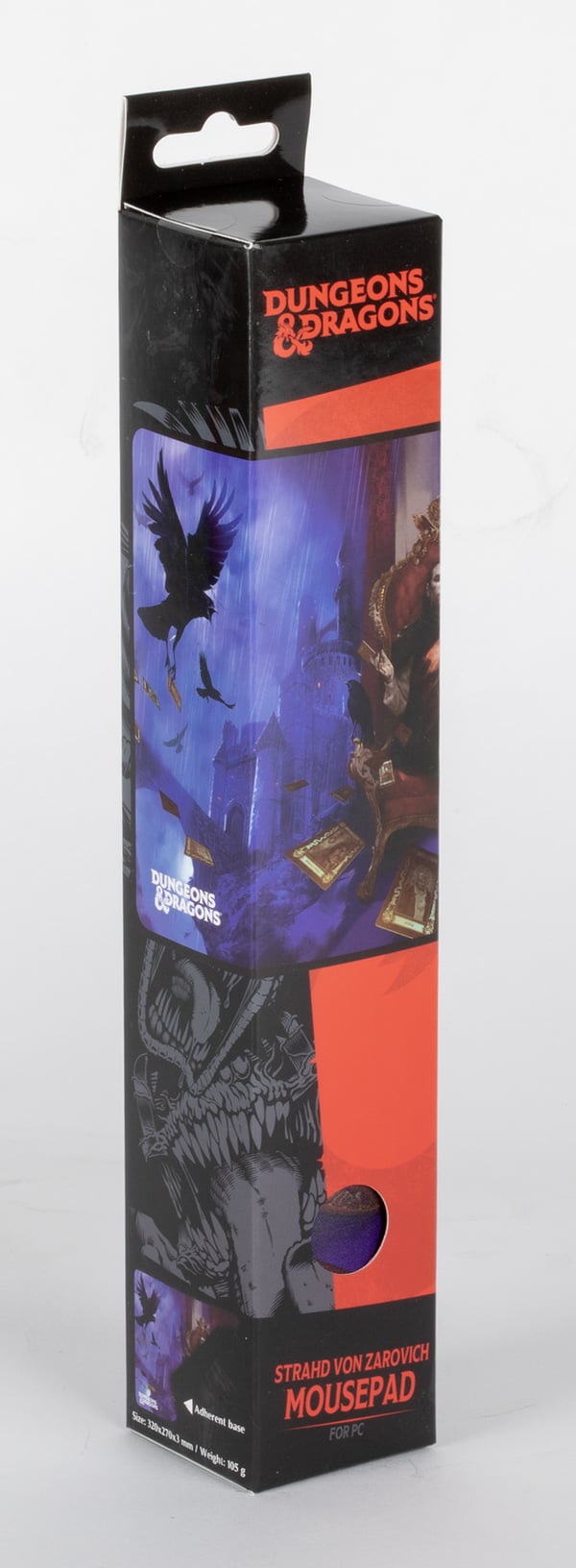 Konix KX DND MOUSEPAD CURSE OF STRAHD Spelmusmatta Lila, Röd