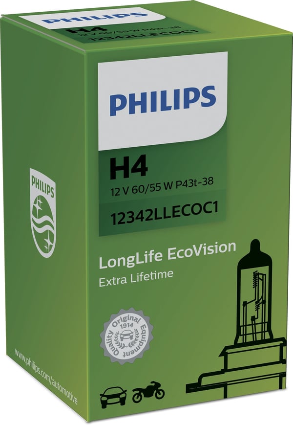 Philips LongLife EcoVision 12342LLECOC1 Pidempi käyttöikä