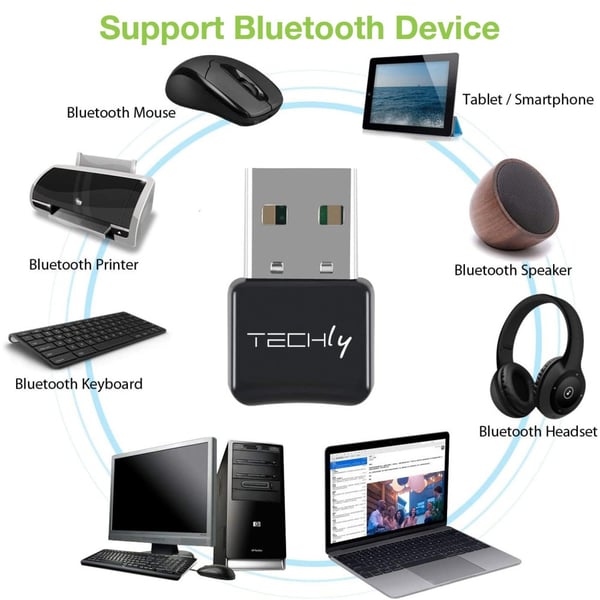 Techly IDATA USB-BLT5 syöttölaitteen lisävaruste USB-vastaanotin