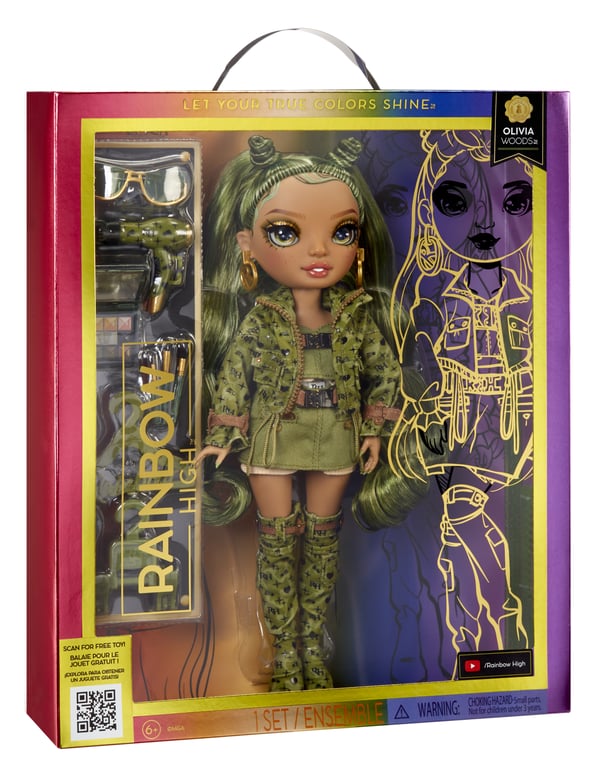 Rainbow High Green Fashion Doll- Olivia Woods