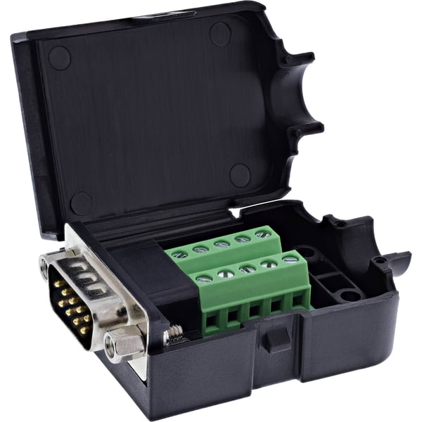 InLine 92501J kabelsamler Terminal block / D-Sub 9 Sort