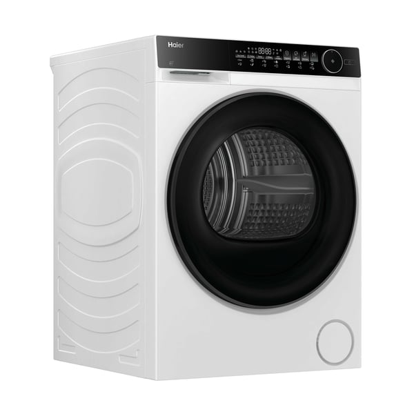 Haier HD90-C367LU1-S tørretumbler Fritstående Front-læsning 9 kg Hvid, Sort