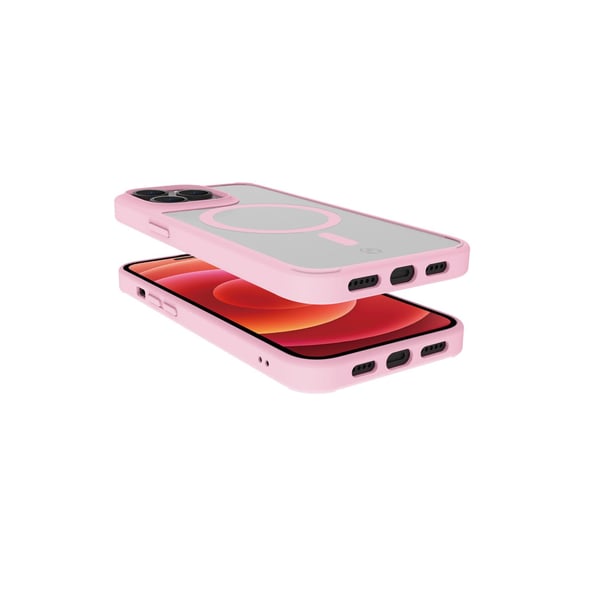 Celly Magmatt mobiltelefon etui 15,5 cm (6.1") Cover Lyserød, Transparent