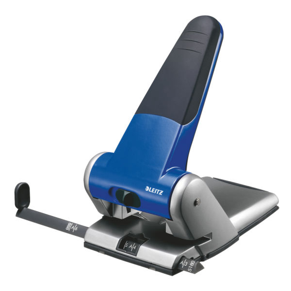 Leitz Heavy Duty Hole Punch 5180 hulmaskine og tilbehør 65 ark Blå Leitz Heavy Duty Hole Punch 5180 hulmaskine og tilbehør 65 ark Blå
