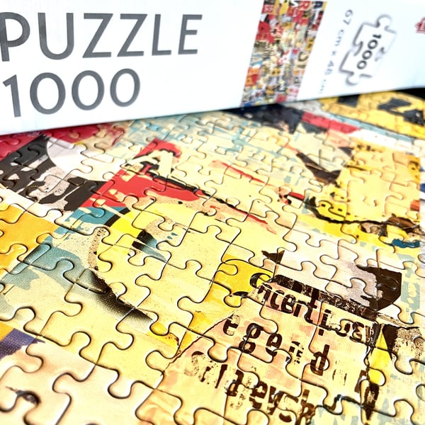 Tactic Poster Collage 1000 pcs Puslespil 1000 stk Kunst