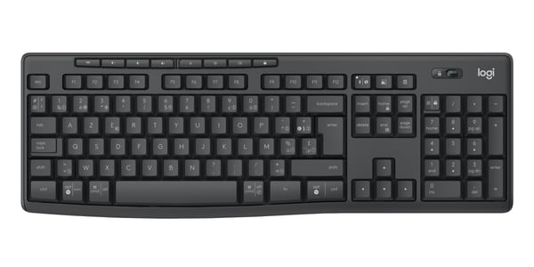 Logitech MK370 Combo for Business tangentbord Mus inkluderad Kontor Bluetooth AZERTY Belgiskt grafit