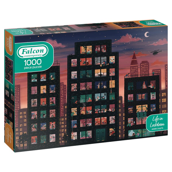 Falcon Contemporary Life in Lockdown 1000pcs Kuviopalapeli 1000 kpl Kaupunki Falcon Contemporary Life in Lockdown 1000pcs Kuviopalapeli 1000 kpl Kaupunki