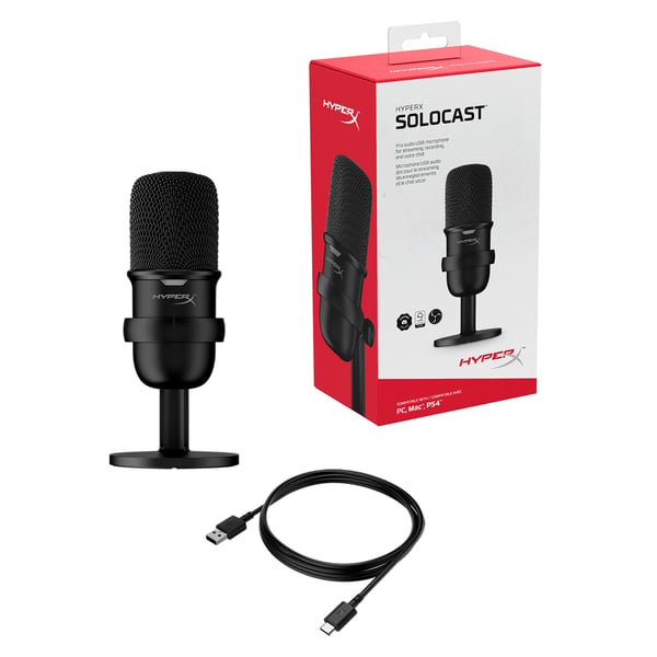 HyperX SoloCast Sort Bordmikrofon