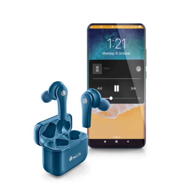 NGS ARTICA BLOOM Kuulokkeet Langaton In-ear Puhelut/Musiikki USB Type-C Bluetooth Sininen