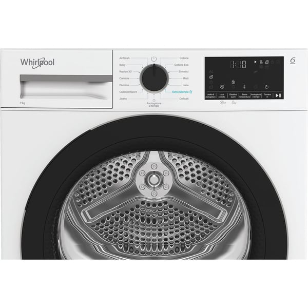 Whirlpool C WD R47M WBS IT tørretumbler Fritstående Front-læsning 7 kg Hvid