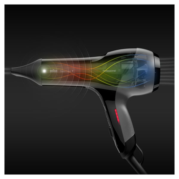 Braun Satin Hair 7 HD 780 hårtørrer 2000 W Sort
