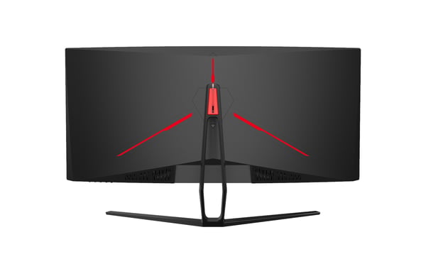 Dahua Technology LM34-E330C platta pc-skärmar 86,4 cm (34") 3440 x 1440 pixlar UltraWide Quad HD LCD Svart, Röd