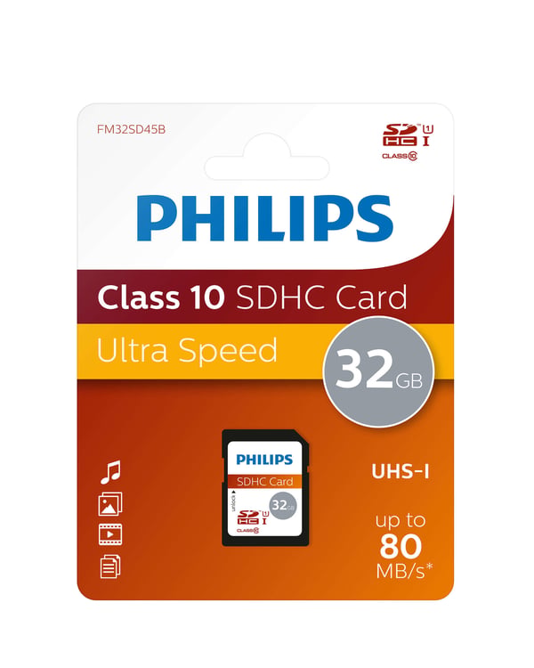 Philips FM32SD45B/10 32 GB SDHC UHS-I Luokka 10