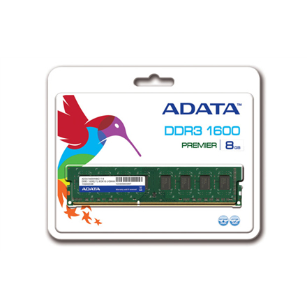 ADATA ADDU1600W8G11-S hukommelsesmodul 8 GB 1 x 8 GB DDR3L 240-pin DIMM
