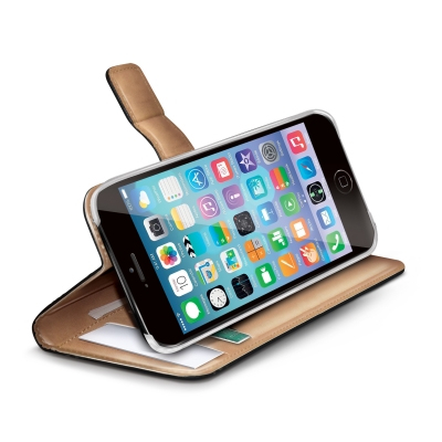 Celly Wally mobiltelefon etui Tegnebogsetui Sort