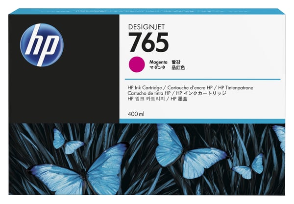 HP 765 Designjet-blækpatron, 400 ml, magenta